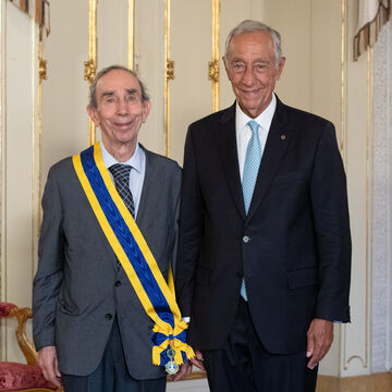 Professor Doutor Jorge Miranda condecorado pelo Presidente da República com a com a Grã-Cruz da Ordem de Camões